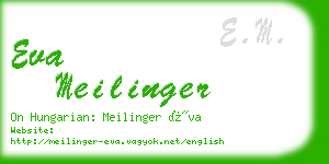 eva meilinger business card